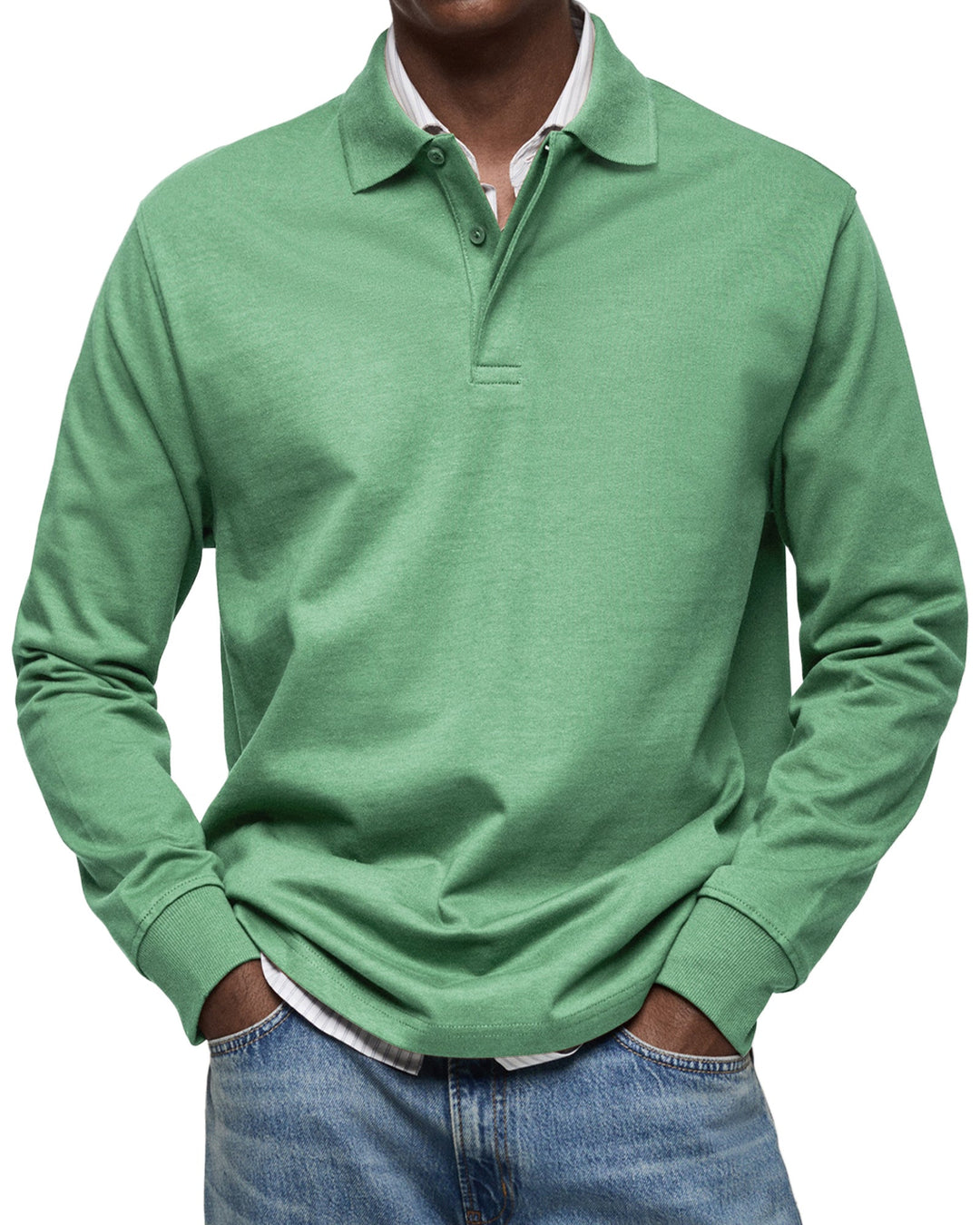 Elias | LYXIG POLOSHIRT MED LÅNGA ÄRMAR