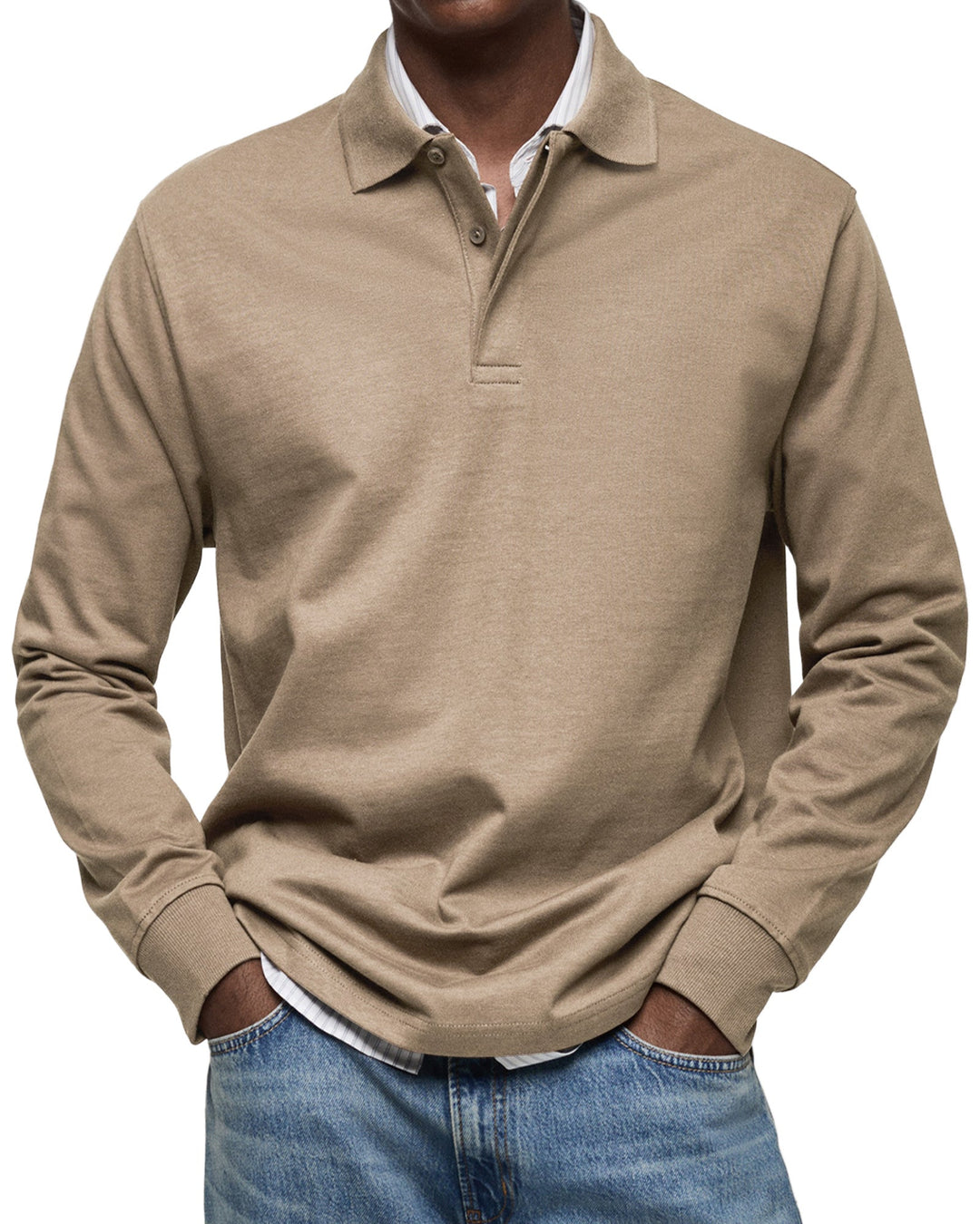 Elias | LYXIG POLOSHIRT MED LÅNGA ÄRMAR