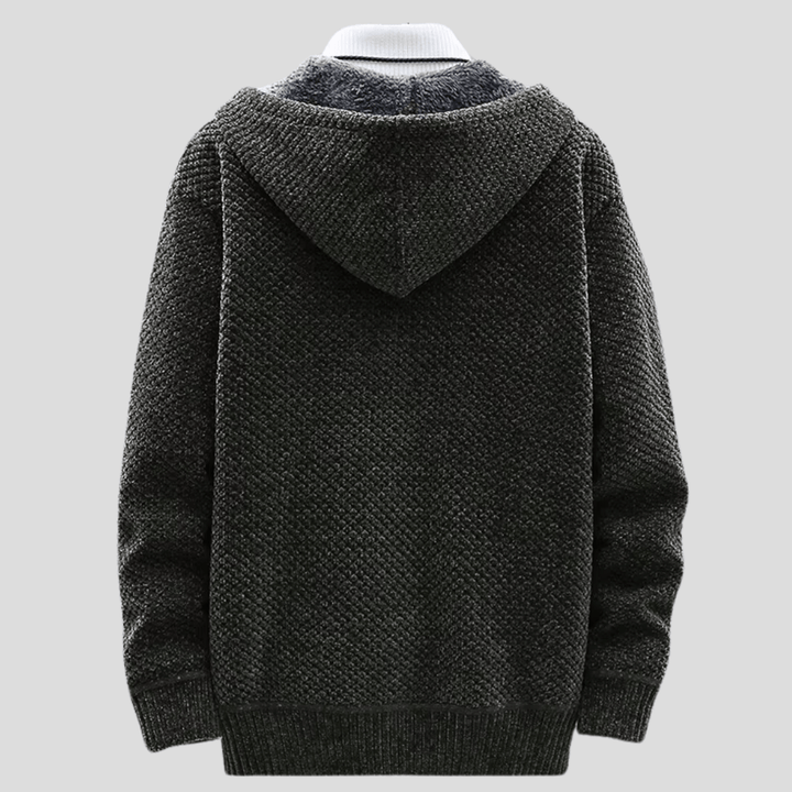 Oliver stickad hoodie