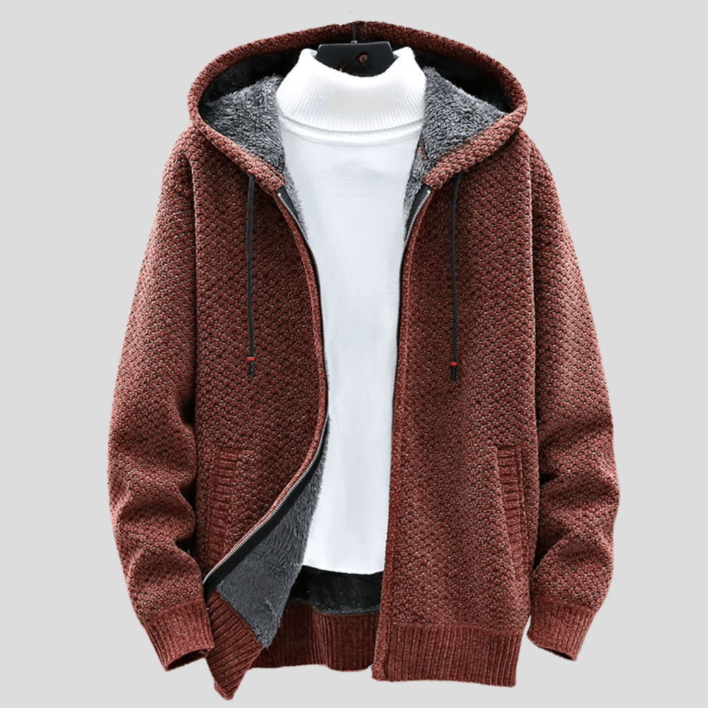 Oliver stickad hoodie