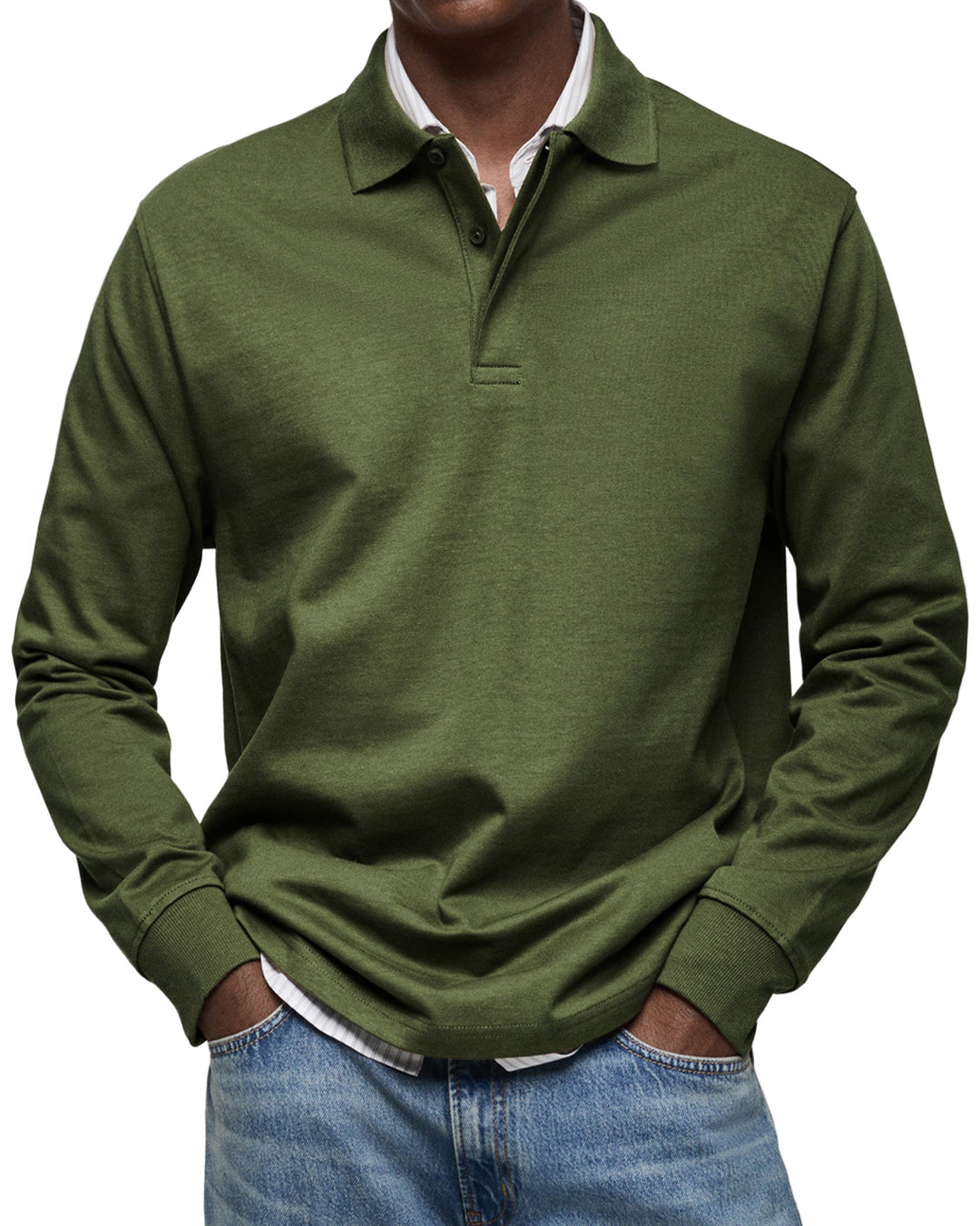 Elias | LYXIG POLOSHIRT MED LÅNGA ÄRMAR